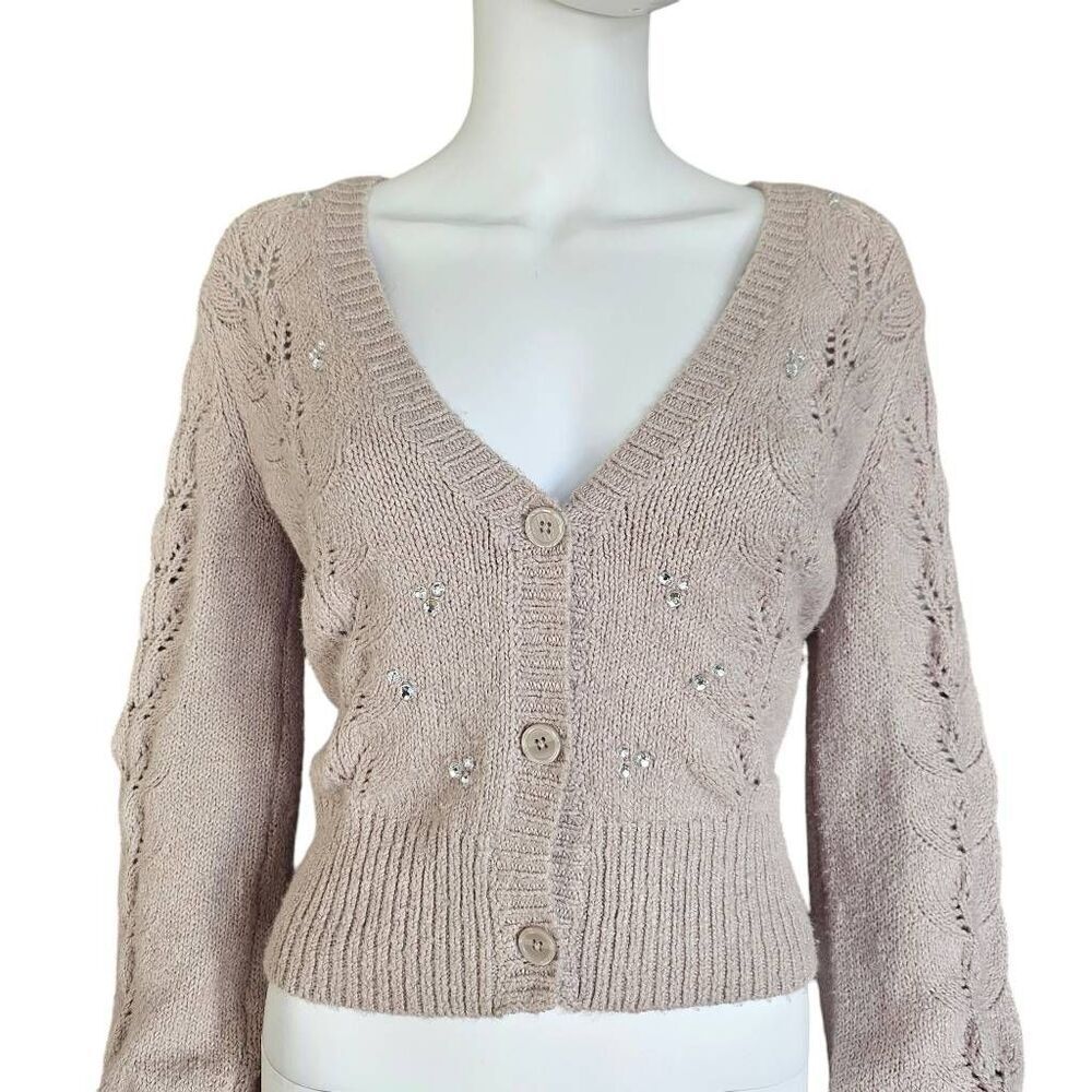 abercrombie cottagecore lace cardigan - Picture 2 of 6